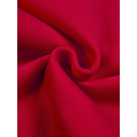 Men's Motivational Hoodie, Red Comfortable Streetwear Sweatshirt, 