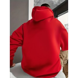Men'S Oversized Hooded Sweatshirt with Paris Graphic Print & Kangaroo Pocket - Casual Streetwear Pullover, Drawstring Hood, Soft Comfortable Fabric, Round Neck Long Sleeve for Daily Wear, Outdoor Activities & Sports Style - Grey with Orange Lettering (No Belt, Regular Fit), Sudadera De Hombre, Hoodie For Men, Men Hoodie
