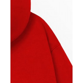 Men's Heavyweight Hoodie - 310g Blend Pullover Hooded Sweatshirt, Country Graphic Back Print, Machine Washable Streetwear for Fall Winter Spring - Black Hoodie for Men, Casual Wear, Statement Sweatshirt, Cozy Material, Long Sleeve Top, Casual Dressers