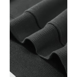 Men'S Funny Sarcastic Text Print Hooded Sweatshirt - 