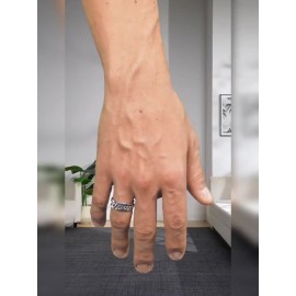 [Personalized Hoodie] Personalized Men's Hoodie - Customizable Photo/Text Front & Back, Navy Blue with White Lettering, All-Season Comfort Fit, Casual Sporty Design for Halloween Christmas Gifts, Durable Casualwear