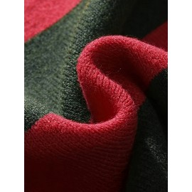 Long-Sleeved Sweatshirt for Autumn And Winter, Featuring a Stylish Checkered Perforated Design with a Unique Distressed Round Neck, Perfect for Keeping Warm for Men., Autumn Clothes Men, Jumpers For Men, Men Sweatshirt, Mens Jumpers, Mens Sweaters, Pullover Men, Sweatshirt Men, Winter Jumper Men