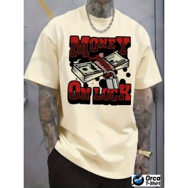 Men's Casual Graphic T-Shirt - Vibrant Red 