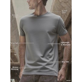 Funny Brainrot Mens T-Shirt | Crew Neck, Medium Stretch Fabric, Print Pattern, Suitable for All Seasons and Various Occasions