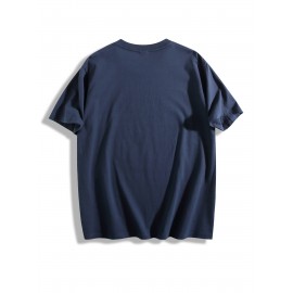 Men's American Flag T-Shirt 100% Cotton Regular Fit Casual Short Sleeve Patriotic Stars & Stripes Design for Summer Daily & Outdoor Wear, American Flag Shirt, Soft Fabric Tee, Outdoor Apparel, Classic Style, Durable Construction, Mens Tshirt, Summer Wardrobe