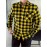 Trendy Checkered Vintage Plaid Colorblocking Men'S Casual Shirt with Chest Pocket, Grid Pattern Top for Spring and Autumn Wear, Comfortable Stylish Design