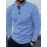 Men'S Long Sleeve Henley Shirt - Classic Pointed Collar Solid Navy Blue, Business Casual & Weekend Outfits, Non-Stretch Fabric, Button-Front Placket, Formal & Casual Attire for Office, Semi-Formal Events - Ideal for Professionals & Everyday Use - Du