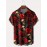 Men'S Plus Size Gothic Rock Music Shirt - Hawaiian Button-Up Blouse with Skull & Rose Print, Black & Red Vintage Style Formal & Halloween Party Outfit - Lightweight Summer Shirt for Concerts, Themed Events - Adult Men'S Clothing, Style Clothe For Men, Men Short Sleeve Shirt, Hawaiian Shirt For Men, Summer Shirt For Men, Hawaiian Shirt Men, Men Hawaiian Shirt, Men Dress Shirt, Men Shirt, Men Clothe