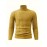 Men's Mustard Yellow High Neck Cable-Knit Sweater - Soft Stretchy Mid-Weight Pullover, Regular Fit Casual & Formal Wear, Hand Wash Only, Classic Comfort for Everyday, Pullover Style, Ribbed Cuffs