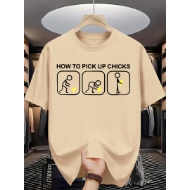 Men's Summer Fashion Graphic Tee - 